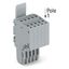 2-conductor female connector Push-in CAGE CLAMP® 1.5 mm² gray thumbnail 2