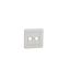 cover plate + cover frame for R/TV/SAT socket , Exxact, white thumbnail 2