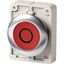 Illuminated pushbutton actuator, RMQ-Titan, flat, maintained, red, inscribed, Front ring stainless steel thumbnail 2