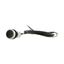 Pushbutton, Flat, momentary, 1 NC, Cable (black) with non-terminated end, 4 pole, 1 m, black, Blank, Bezel: titanium thumbnail 6