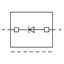 Component plug for carrier terminal blocks 2-pole gray thumbnail 3