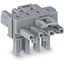 T-distribution connector 4-pole Cod. B gray thumbnail 2