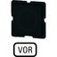 Button plate for push-button, Inscription: VOR, 25 x 25 thumbnail 5