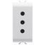 ITALIAN STANDARD SOCKET-OUTLET 250V ac - 2P+E 10A - P11 - 1 MODULE - GLOSSY WHITE - CHORUSMART thumbnail 1