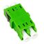 FO Coupler LC/APC-Duplex,Plastic,Singlemode,zir,w/o fl,gnECO thumbnail 2