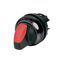 Illuminated selector switch actuator, RMQ-Titan, With thumb-grip, maintained, 2 positions, red, Bezel: black thumbnail 8