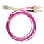 FO Patchcord Duplex LC/SC, 50/125æm OM4, LS0H-3,violet, 3.0m thumbnail 2