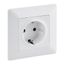 2P+E SOCKET WITH SHUTTERS AUTO WHITE VALENA LIFE thumbnail 1