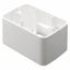 WALL-MOUNTING BOX - FOR TOP SYSTEM PLATE - 1/2/3 GANG - CLOUD WHITE - SYSTEM thumbnail 2