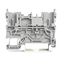 2022-1601 2-pin carrier terminal block; for DIN-rail 35 x 15 and 35 x 7.5; gray thumbnail 1