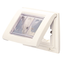 SELF SUPPORTING WATERTIGHT PLATE - FOR FLUSH-MOUNTING RECTANGULAR BOXES  - IP55 - 4 GANG - CLOUD WHITE - PLAYBUS thumbnail 1