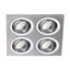 Helium Quad Recessed Light Aluminium thumbnail 2