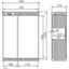 CDC, size 1/1005, asymmetrical doors, w/ mounting plate, 1005x780x315  thumbnail 1