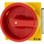 Main switch, T0, 20 A, flush mounting, 1 contact unit(s), 2 pole, Emergency switching off function, With red rotary handle and yellow locking ring thumbnail 4