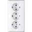 3-gang SCHUKO- socket CD523WW thumbnail 1