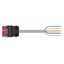 pre-assembled connecting cable Eca Plug/open-ended pink thumbnail 1