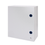 BOARD IN METAL WITH BLANK DOOR FITTED WITH LOCK 405X500X200 - IP55 - GREY RAL 7035 thumbnail 2