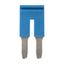 Short bar for terminal blocks 4 mm² push-in plus models, 2 poles, blue thumbnail 3