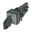 Key-operated actuator, 2 positions, black, maintained thumbnail 3