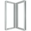 Corner section, expansion set, WxD=1050x1050mm, grey thumbnail 4