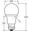 LED PCR LAMPS WITH CLASSIC A 8.5W 827 Frosted E27 thumbnail 10