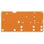 End plate snap-fit type 1.5 mm thick orange thumbnail 1