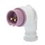 90° PLUG - IP44 - 2P 16A 20-25V 50-60HZ - VIOLET - n.r. - SCREW WIRING thumbnail 2