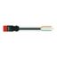 pre-assembled connecting cable;Eca;Plug/open-ended;red thumbnail 1