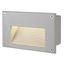 BRICK LED Downunder wall l., 3000K, rectangular, silvergrey thumbnail 1