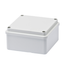 JUNCTION BOX WITH PLAIN SCREWED LID - IP56 - INTERNAL DIMENSIONS 100X100X50 - SMOOTH WALLS - GWT960ºC - GREY RAL 7035 thumbnail 1