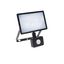 NOCTIS LUX 3 FLOODLIGHT 20W CW 230V IP44 120x170x53mm BLACK with PIR sensor thumbnail 2