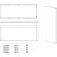 Mounting plate H=2000 W=600 mm galvanized sheet steel thumbnail 3