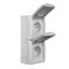 Vertical combination two-gang pin socket outlet, VISIO IP54 thumbnail 2