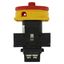 Main switch, P1, 40 A, flush mounting, 3 pole, Emergency switching off function, With red rotary handle and yellow locking ring, Lockable in the 0 (Of thumbnail 10