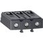 Terminal block, TeSys Deca, Everlink BTR screw connectors, 3P, for contactors LC1D40A-D80A thumbnail 3