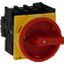 Main switch, P1, 40 A, flush mounting, 3 pole, 1 N/O, 1 N/C, Emergency switching off function, With red rotary handle and yellow locking ring, Lockabl thumbnail 3