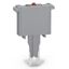 Fuse plug with soldered miniature fuse with indicator lamp gray thumbnail 1