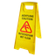 Yellow slippery floor warning sign thumbnail 2