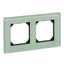 Real glass frame, 2-gang, Emerald green, M-Elegance thumbnail 3