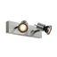 ASTO II wall- & ceiling lamp, GU10, max. 2x75W, brushed alu thumbnail 2