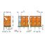 PCB terminal block push-button 2.5 mm² orange thumbnail 2