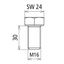 Hexagon screw M16x30mm StSt A4-70 thumbnail 2