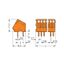 PCB terminal block 0.5 mm² Pin spacing 2.54 mm orange thumbnail 5