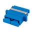 FO Coupler SC-Duplex,Plastic,Singlemode,zirconia,flange,blue thumbnail 4