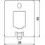 DTP UH1 B Data plate for UDHOME-ONE Type B 38x46x1,5 thumbnail 2