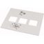 Front cover, +mounting kit, for NZM2, horizontal, 4p, HxW=200x425mm, grey thumbnail 1