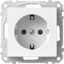 Exxact single socket-outlet earthed screw white thumbnail 2