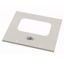 Bottom-/top plate for F3A flanges, for WxD = 425 x 400mm, IP55, grey thumbnail 1