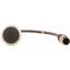 Pushbutton, Flat, momentary, 1 NC, Cable (black) with M12A plug, 4 pole, 1 m, black, Blank, Bezel: titanium thumbnail 2