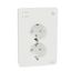 Exxact - double socket-outlet, USB type A + C, 16A 15W - white thumbnail 4